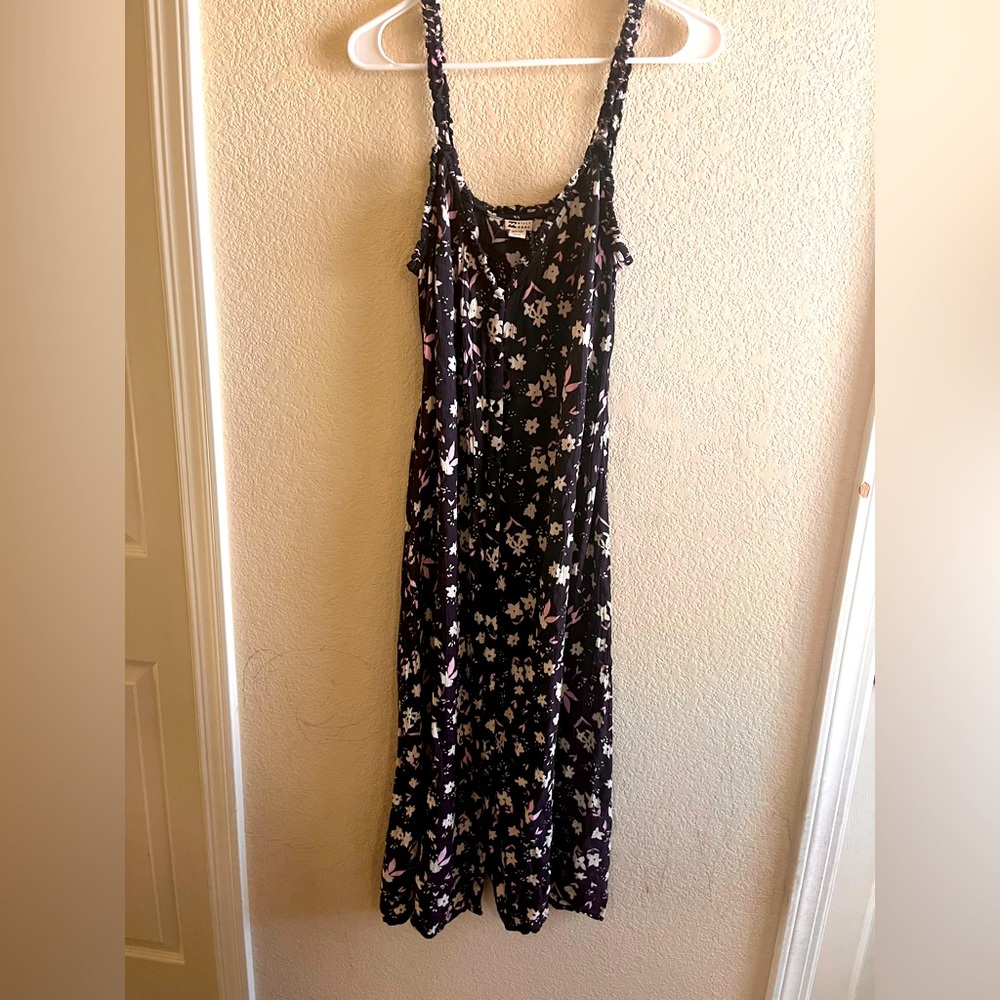 Billabong Black and Purple Maxi Sundress
